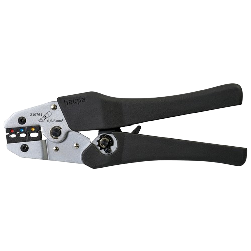 Crimpzange für isolierte Kabelschuhe, 0,5 bis 6 mm², Haupa, 210761