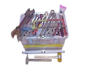 Werkzeugkiste mit Inhalt, Schlosser, funkenfrei, Bi-S8