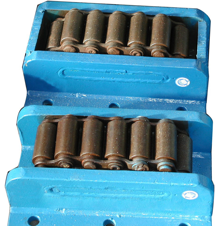Panzerrolle/Wälzwagen, 270 x 210 mm, h=110 mm, 40 t, Baureihe A-III