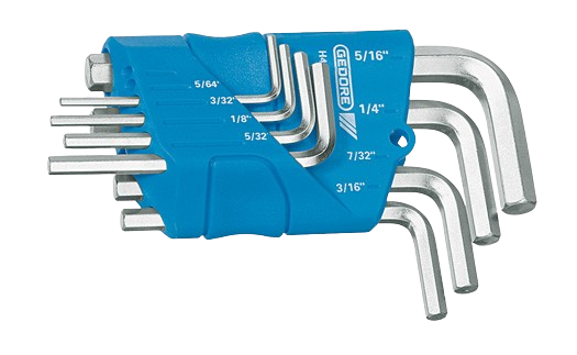 Innensechskantschlüssel-Satz, SW 3/8 bis 7/8" / 7-teilig