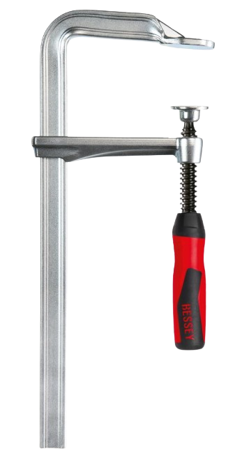 Ganzstahl-Schraubzwinge, 200 x 100 mm, mit 2K-Griff