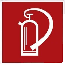 Schild PVC "Feuerlöschergerät" 200x200mm