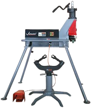 Rollnutmaschine, Ø 2" bis 12", 230 V, Victaulic, RG3210, inkl. Rohrständer