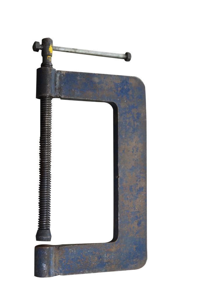 Ganzstahl-Schraubzwinge, 300 x 175 mm, mit 2K-Griff