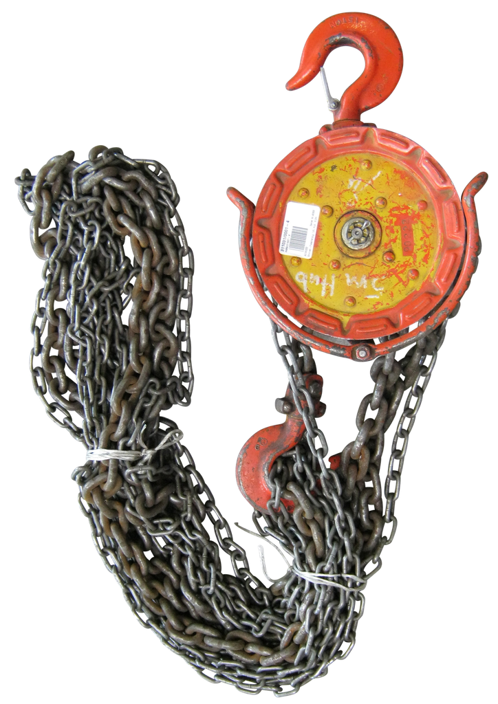 Stirnrad-Flaschenzug, 1,5 t, Hub: 5 m