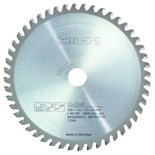 Kreissägeblatt Hilti SCB M XCut 165mm, Stahl