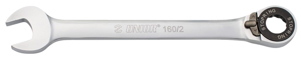 Maulschlüssel mit Ringratsche, SW 17 mm, verchromt