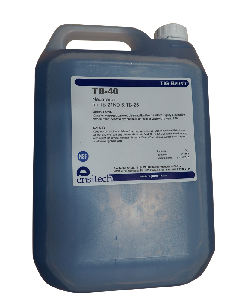 TIG-Brush, Neutralisierer TB-40/TM-40,  5 Liter
