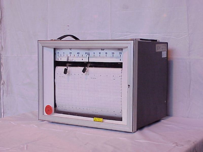 Bandschreiber, Druck und Temperatur, 0 bis 40 bar / 0 °C bis +100 °C