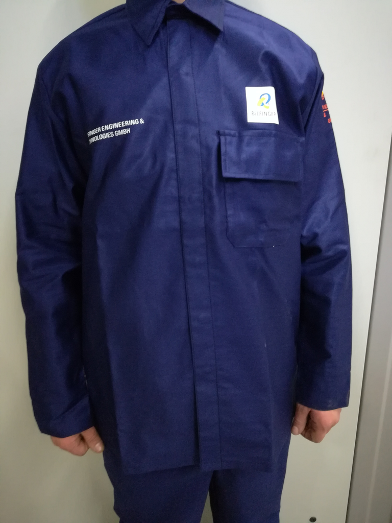 Flammschutz-Hemd; Größe 43 - 44; marineblau; JOSTEN Antistatik