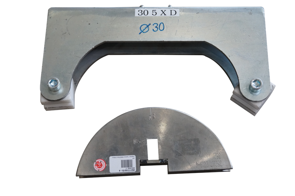 Biegematrize mit Gegenhalter, Ø 30 mm R150, Transfluid, MB 642