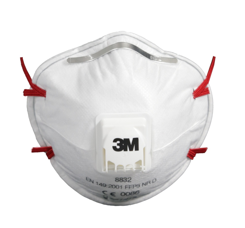 Einweg-Atemschutzmaske, 3M, 8832 FFP3, mit Ventil