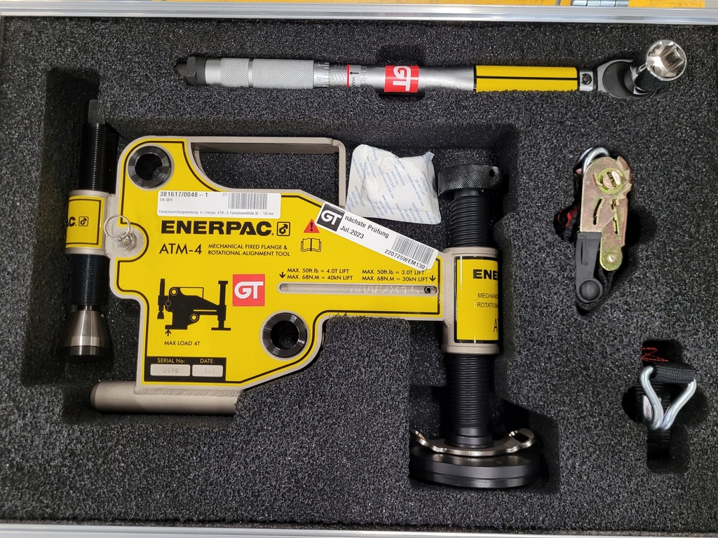 Flanschausrichtungswerkzeug, 4 t, Enerpac, ATM-4, Flanschwanddicke 30 - 133 mm