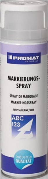 Markierungsspray PROMAT chemicals; weiß; bis + 40 °C; mit 2-Finger Sprühk.