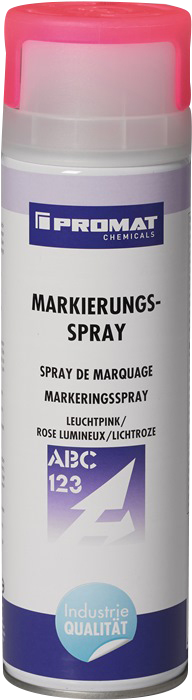 Markierungsspray; leuchtpink; bis + 40 °C; mit 2-Finger Sprühkopf; PROMAT Chem.