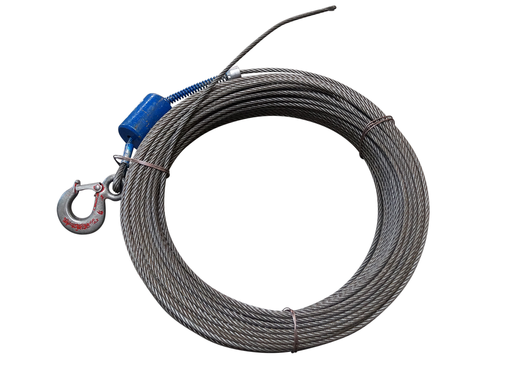 Minifor-Seil  100 m, d=6,5mm, inkl.Haken CHR
