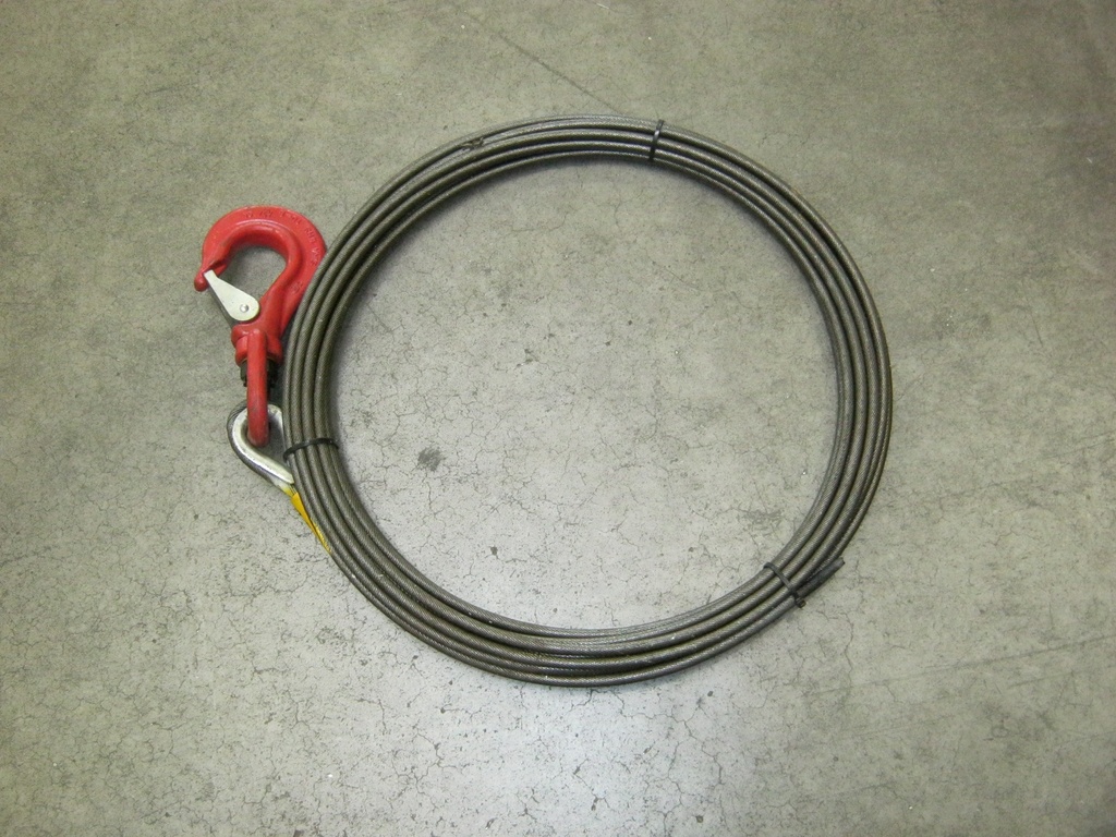 Tirakseil 10 mm, Seillänge 20 m, Spitze und Haken CHR