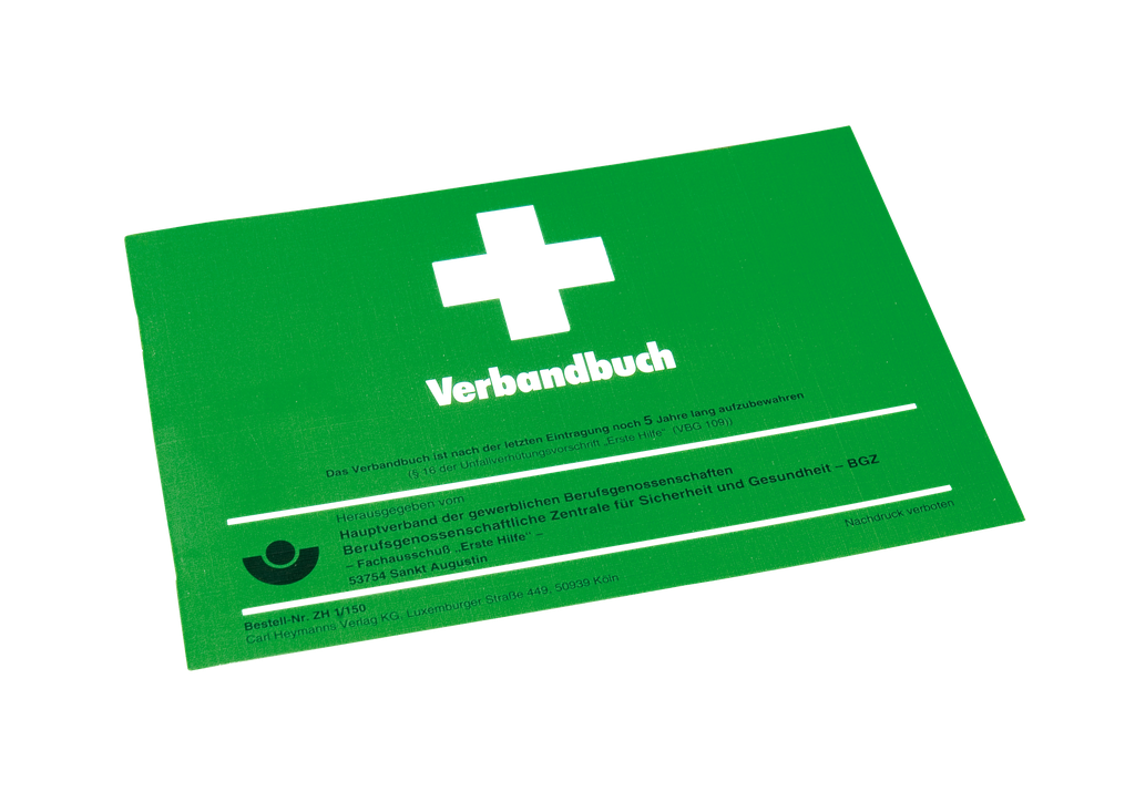 Verbandbuch DIN A5 BGI 511-1