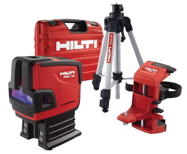 Lot- und Linienlaser, +/- 2 mm/10 m, HILTI, PMC 46, mit Stativ