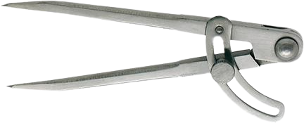Spitzzirkel  - 200 mm, mit Stellbogen