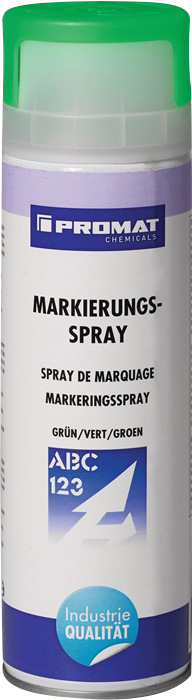 Markierungsspray; grün; bis + 40 °C; mit 2-Finger Sprühkopf; PROMAT Chemicals