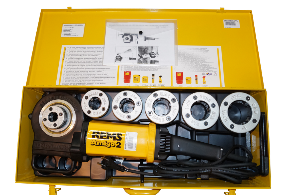 Gewindeschneidkluppe, R 1/2" bis 2", 230 V, 1700 W, Rems, Amigo 2