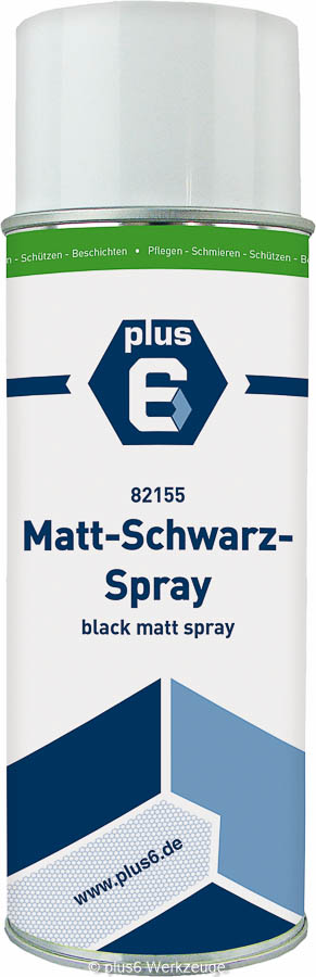 Lackspray/Sprühlack, mattschwarz, bis 120 °C, LHG, Plus 6, 400 ml