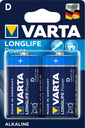 Batterie; 1,5 V; Alkali-Mangan; Varta Longlife Power D Blister 4920