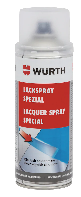 Lackspray/Sprühlack, Klarlack, seidenmatt, Würth, 400 ml