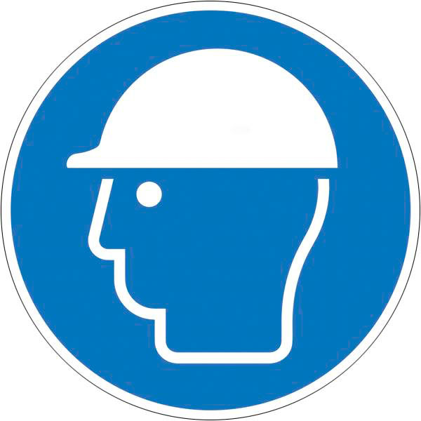 Schild  "Schutzhelm benutzen"