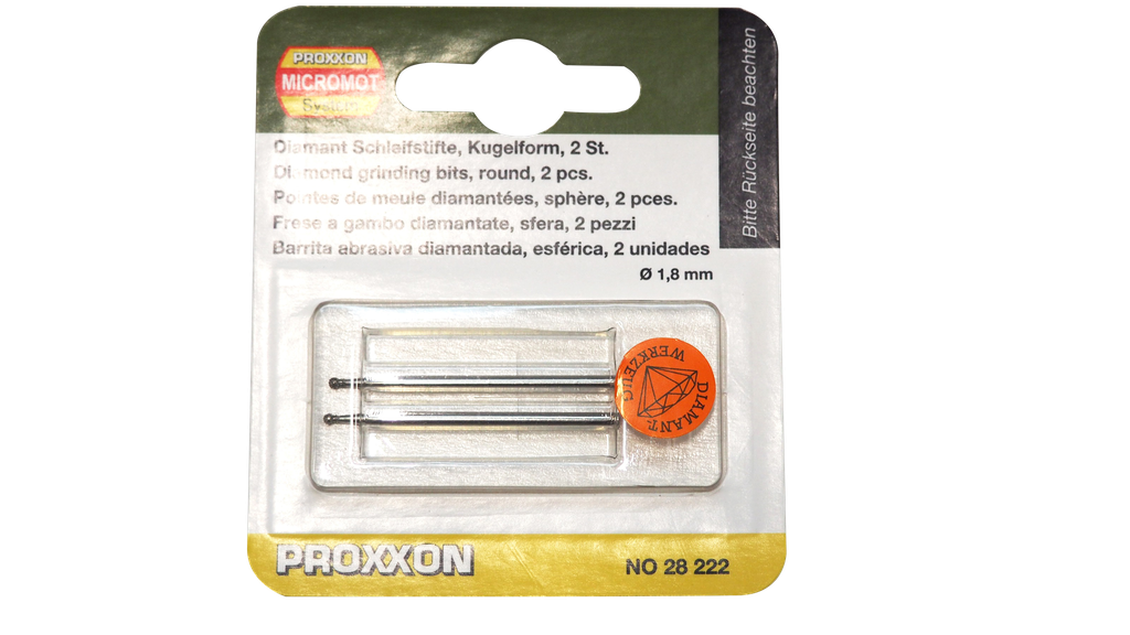 Schleifstift / Frässtift Kugel 1,8 mm Proxxon