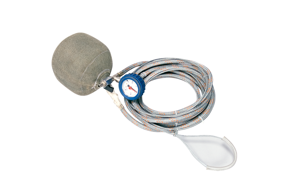 Schub-Gas-Absperrblase, Ø 225 mm, FK-08A, Schlauch 5 m, flexibel