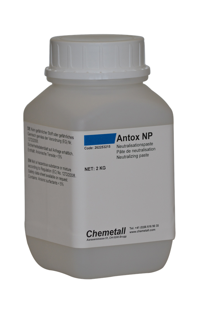 Neutralisationspaste; 2 kg; neutralisierend; Chemetall Antox NP