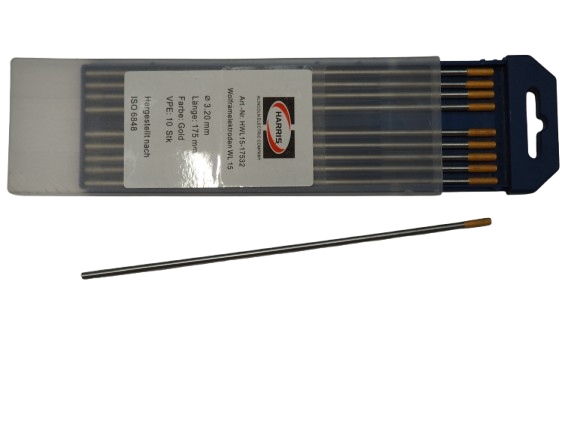 Wolframelektrode WL 15 3,2x175mm, gold