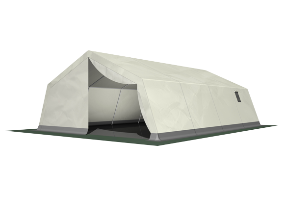 Montagezelt, 8 m x 5,65 m x 2,75 m, Typ M 800, Gestänge aus Aluminium