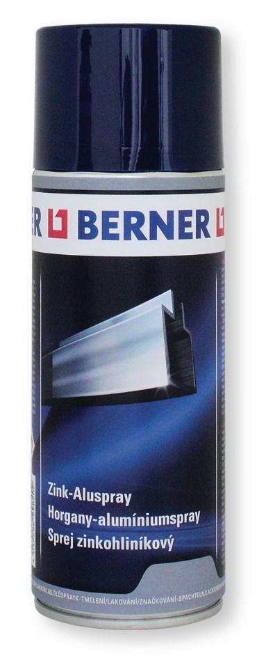 Zink-Aluspray; 400 ml; benzinbeständig; witterungsbeständig; Berner silbergrau