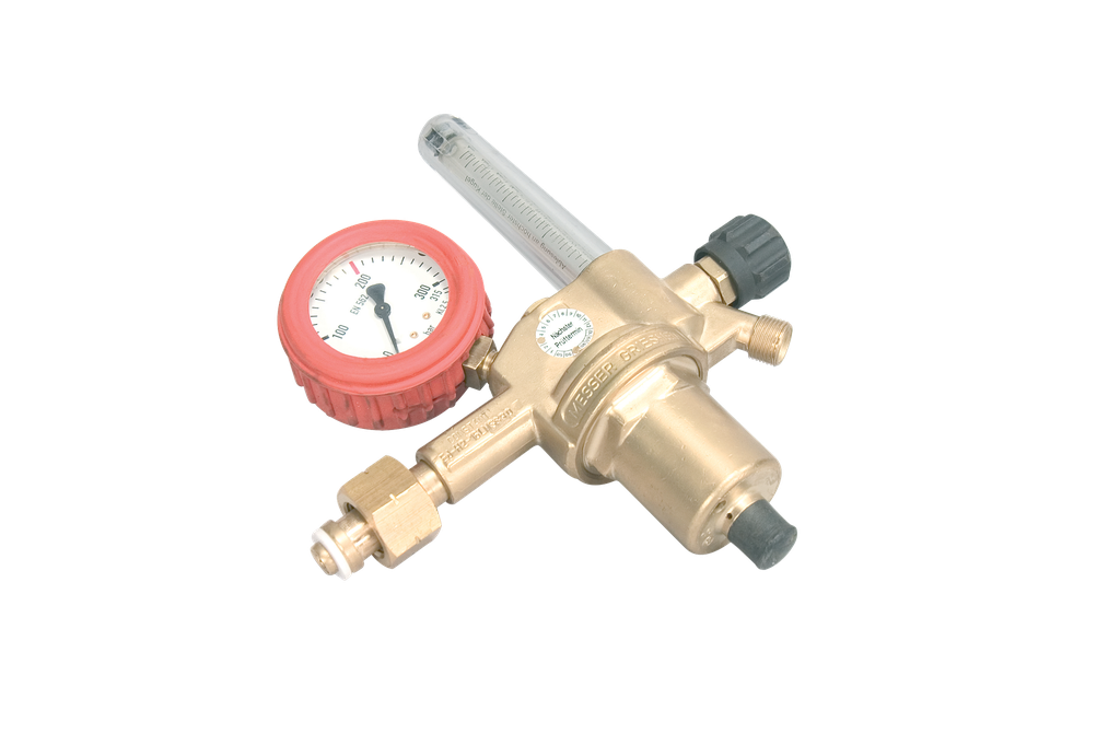 Druckminderer Formiergas (Flowmeter)