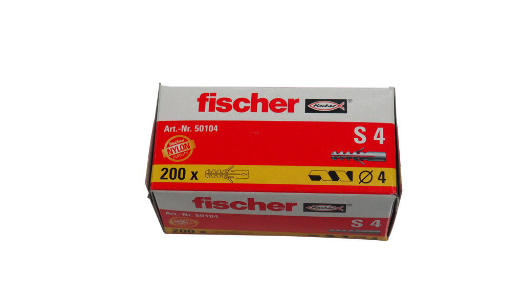 Fischer Dübel Nylon S4, 200 Stück