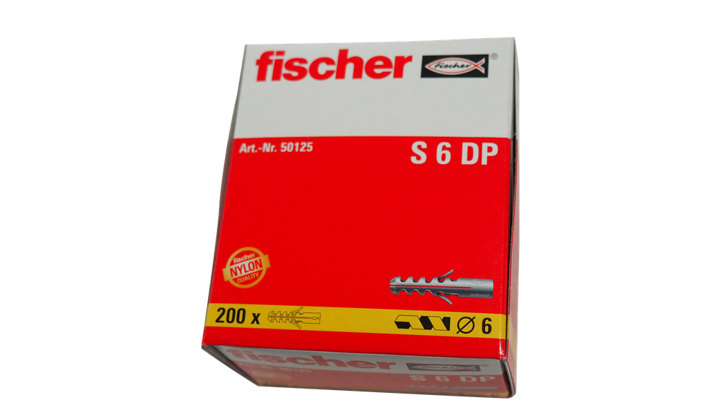 Fischer Dübel Nylon S6, 200 Stück