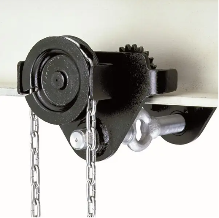 Unterflanschkatze, 2 t, 66-220 mm, mit Haspelfahrwerk