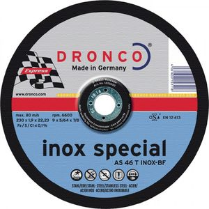 Trennscheibe INOX 180x1,6x22,2mm AS 46 T Dronco