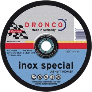 Trennscheibe INOX 180x1,6x22,2mm AS 46 T Dronco