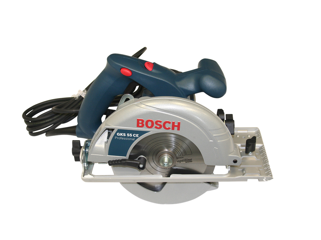 Handkreissäge, 160 mm, 230 V, 1350 W, Bosch, GKS 55 CE, Schnitttiefe: 55 mm