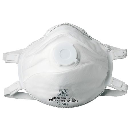 Einweg-Atemschutzmaske, SupAir, 23306 FFP3, mit Ventil