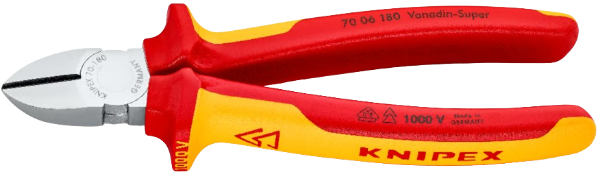 Seitenschneider, 180 mm, VDE isoliert