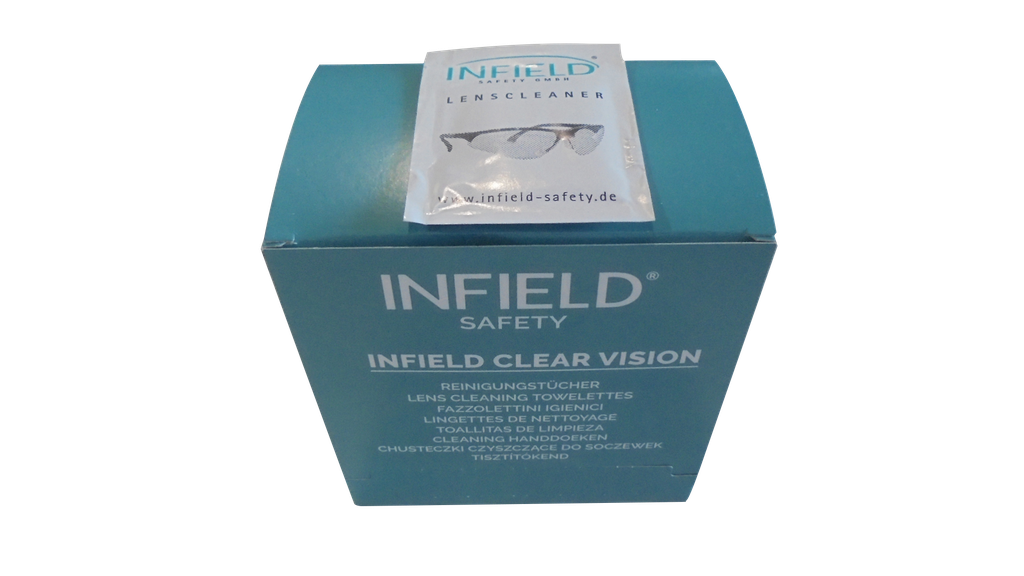 Brillen-Reinigungstücher für alle Sichtscheiben geeignet, Box 100 Stück