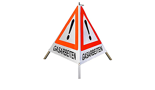 Warndreieck "Vorsicht Gasarbeiten"