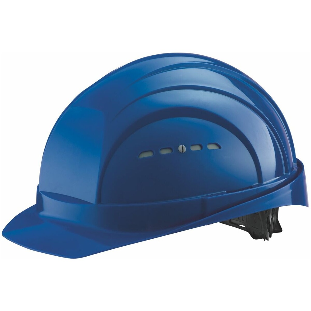 Schutzhelm EuroGuard Schuberth, blau weiße Prägung, mit Drehverschluss