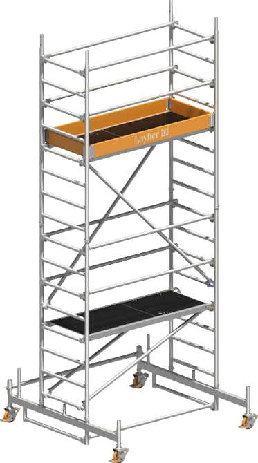 Fahrgerüst, 0,75 x 1,8 m AH=5,26 m, Layher, 3203