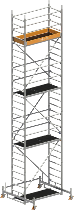 Fahrgerüst, 0,75 x 1,8 m AH=8,26 m, Layher, 3206